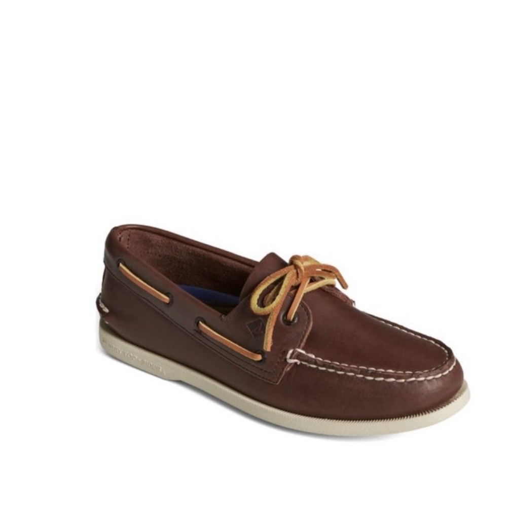 Sperry women’s Dark Brown Leather Boat Shoes